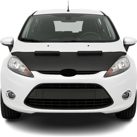 Protège Capot compatible avec Ford Fiesta 2008 à 2019, Bra de Capot Protection, Noir