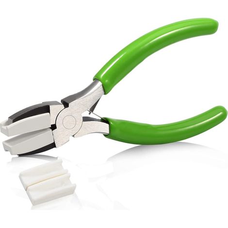 Pince à double mâchoire en nylon de 12,7 cm, équipée d'une pince supplémentaire en nylon et de ressorts à double lame pour la correction - outils pour la fabrication de bijoux et le façonnage de perle (1/5)