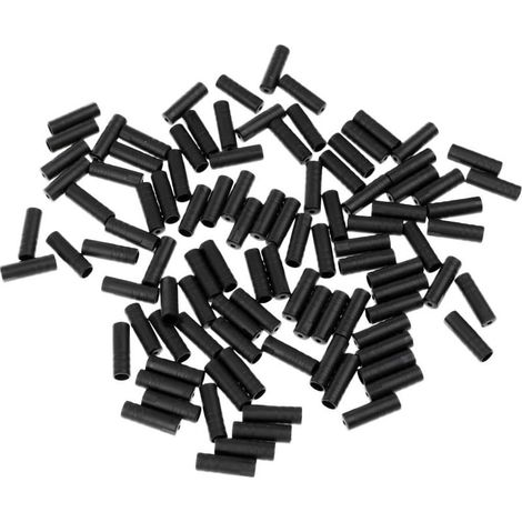 QAZQA 100pcs Vélo VTT Embout Gaine Fixation Cable Frein Derailleur Plastique Résistant (1/5)