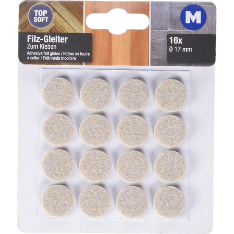 'Meister feltrini topsoft autoadesivo, Ø 17 mm, 16 pezzi (1/4)