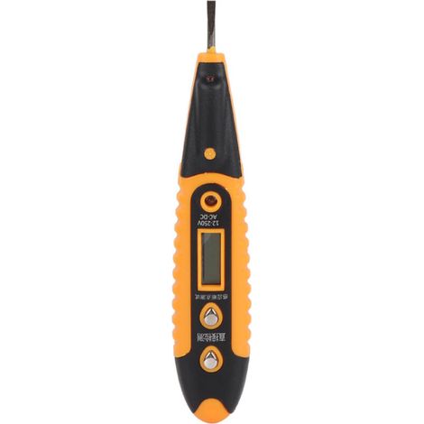 ViaGasaFamido AC DC Tentage Tester Stylo avec Affichage LED, Outil d'inspection de Fil pour les Tests Rapides, Auto-test Pratique, Poignée en Plastique ABS avec éclairage LED, Prend en Charge AC. (1/5)