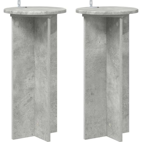 Maison Exclusive - Pflanzenständer 2 pcs Betongrau 29,5 x 29,5 x