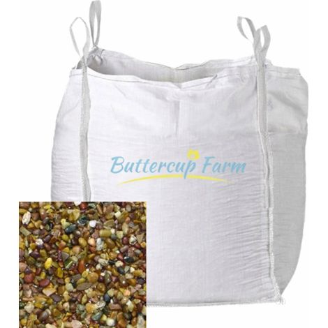 Premium Quartzite Pea Stone 10mm - Premium Aggregate Bulk Bag - 850 Kilos