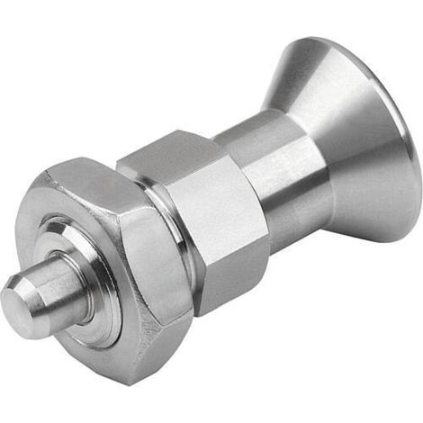 KIPP Arretierbolzen kurze Ausführung M08x1 4mm Form B O Rastnut M Kont. (1/3)