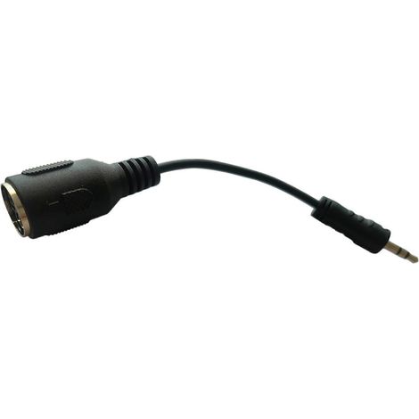 Deux adaptateurs MIDI de type A vers 3,5 mm, câbles convertisseurs audio répartiteurs MIDI femelle vers TRS 3,5 mm mâle de 14 pouces, adaptés aux claviers et synthétiseurs. (1/5)