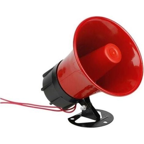 Sirène d'alarme 220V 30W – Volume 130 décibels – Longue portée – Installation simple pour systèmes de sécurité