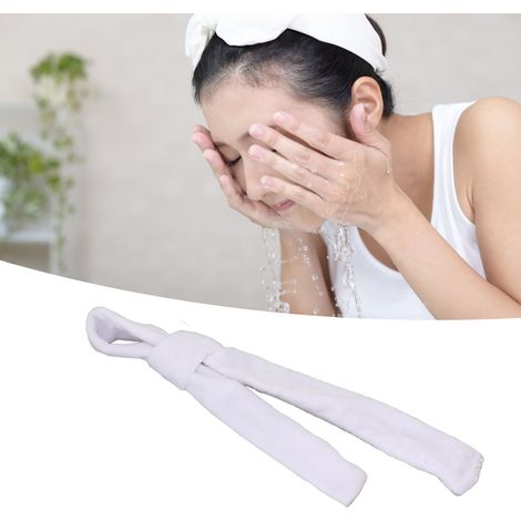 Haarband für lockiges Haar, Haargummi, DIY-Haargummi, weißer Seidenschal (1/5)