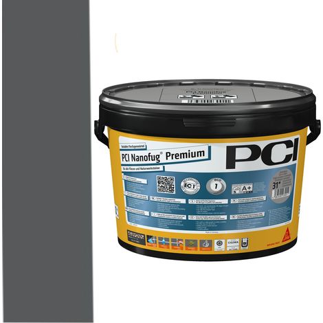 PCI Nanofug Premium 5kg Flexfugenmörtel Nr. 47 anthrazit (1/2)
