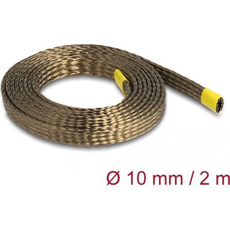 Delock Funda Trenzada de fibras de basalto 2 m x 10 mm marrÃ³n
