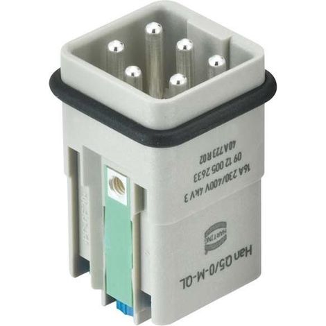 Harting Han Q 5/0 Insert male quick lock 09120052633 (1/2)