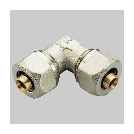 RACCORDO A COMPRESSIONE CURVO DOPPIO TIEMME - 14 x 14