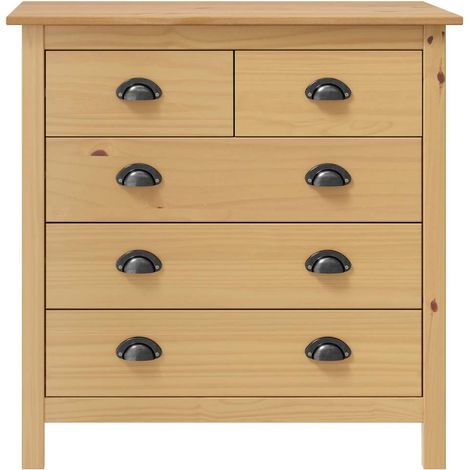Maison Exclusive - Mesita de noche Hill madera maciza de pino 79x (1/5)