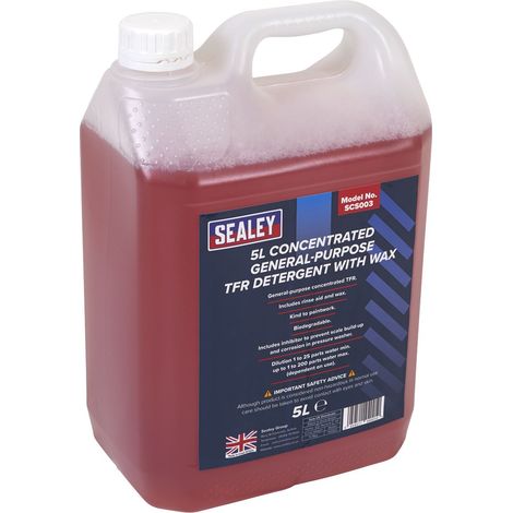 Sealey SCS003 Concentrated TFR Detergent with Wax 5L (1/2)