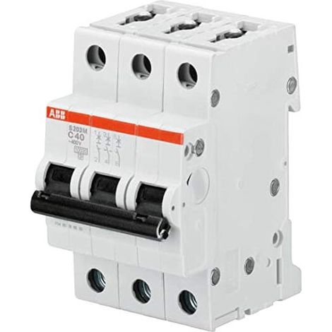 Disjoncteur S203M 3P 16A Courbe K Raccordement à vis - 15KA (3Modules) 2CDS273001R0467 ABB 354388