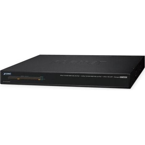 Switch AV gestito Planet, budget PoE da 450 W, porte posteriori, per rack AV, AVS-4210-24HP4X