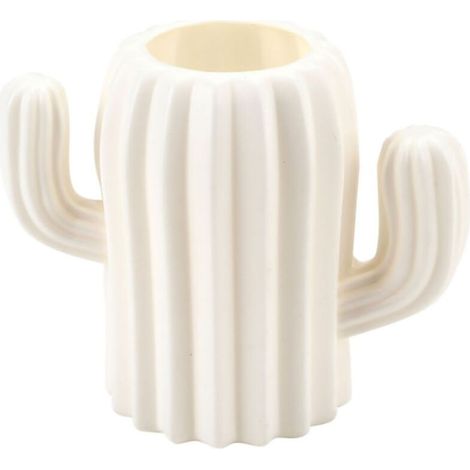 Vase Cactus Design Scandinave pour Intérieur Décoration Créative Maison Blanc Lait - KZQ