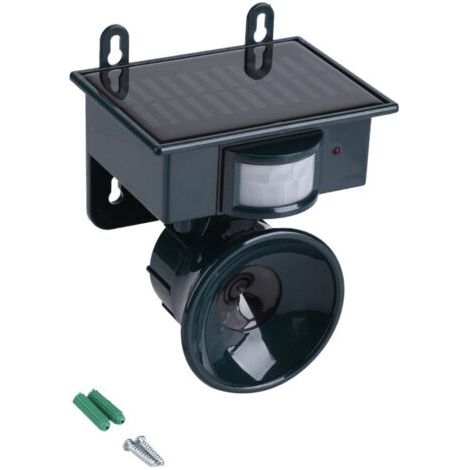 Répulsif pour Oiseaux, Répulsif Ultrasons Animal Répulsif Solaire pour Pigeons Oiseaux, Ultrasonic Bird PIR Détecteur de Mouvement Répulsif pour balcons fenêtres et (1/5)