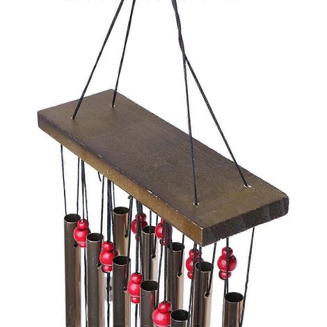 Carillon éolien antique à 10 tubes en métal, en forme de pièce de monnaie, pour décoration extérieure (1/4)