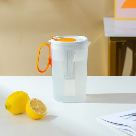 Carafe Réfrigérateur - 1,55 L - Filtre à Fruits Intégré - Compatible Réfrigérateur - Blanc - 1 Pièce (1/5)
