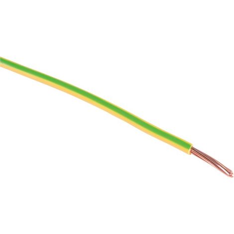 Fil électrique H07vr 6mm2 Vert/jaune Conducteur De Terre Flexible Pour Installations Fixes - Sermes