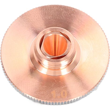 Buse Laser Double Couche 1,0mm Ouverture Cuivre Chromé Tête de Découpe de Rechange (1/5)