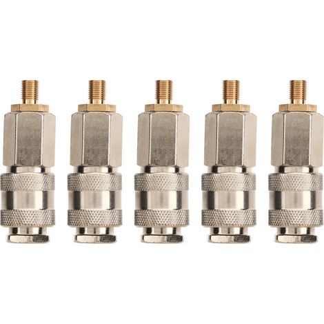 5-teiliges Reifenfüller-Luftkompressor-Adapterset, Presta-zu-Schrader-Ventiladapter, 3-in-1-Luftpumpenzubehör für Luftpumpen oder Kompressoren.