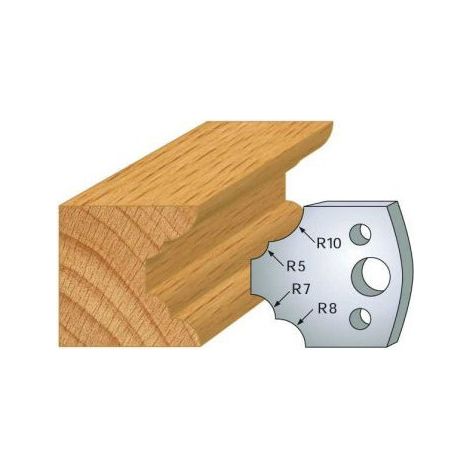 Leman - Jeu de 2 fers profilés acier Ht.40 mm N°022