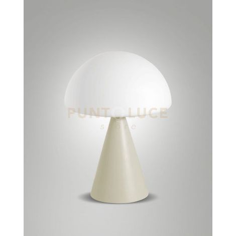 Lampada Blip Da Tavolo in Metallo e Vetro 1 Luce Collezione BLIP Stile Sabbia