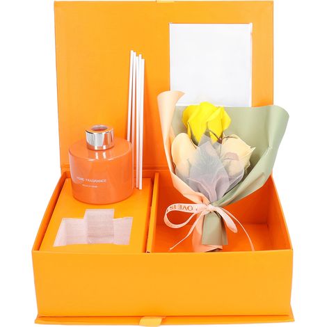 Coffret cadeau diffuseur de parfum d'ambiance longue durée, fleurs de savon, idéal pour les amoureux ou une maman (1/5)