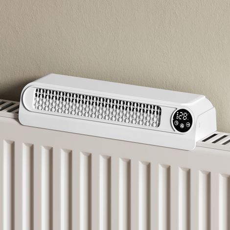 EMKE Ventilateur de radiateur sans fil avec batterie 5 200 mAh, 4 vitesses et fixation magnétique (1/5)