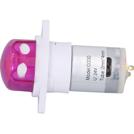 Peristaltikpumpe Mini DC Mikro-Zirkulationspumpe elektrisch selbstansaugend Flüssigkeitsdosierpumpe 5000 U/min 24 V 53 ml/min 130 A (1/5)