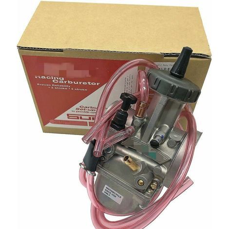 Carburateur PWK 38 pour moto – Modèles compatibles CR250, KX250, YZ250, RM250 – Piston d'aspiration plat – Taille trou 34-42mm - Pwk38