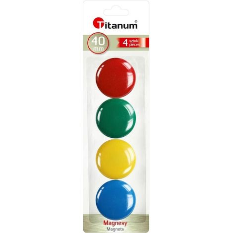 Imanes para pizarras de 40 mm, 4 unidades