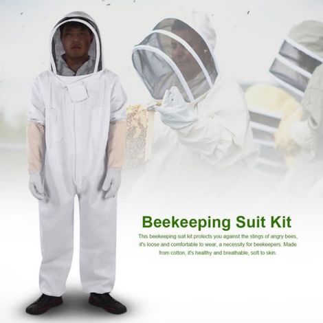 Combinaison de protection pour l'apiculture professionnelle Gants Apiculteur Protéger l'équipement (XL) (1/4)