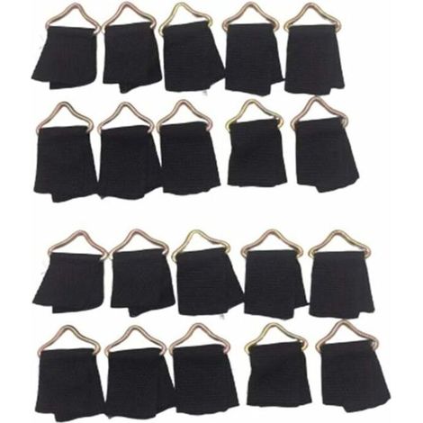 Lot de 20 boucles triangulaires pour trampoline - Anneaux triangulaires en V - Boucle en toile - Accessoires de trampoline avec outils de trampoline, (1/4)