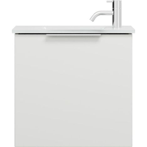 Burg Eqio Glas-WT+WT-Unterschrank weiß hochglanz/weiß GR0146