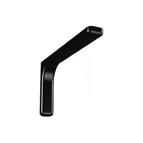 Soporte de estante Leonardo 12 cm acero plastificado negro para decoración del hogar