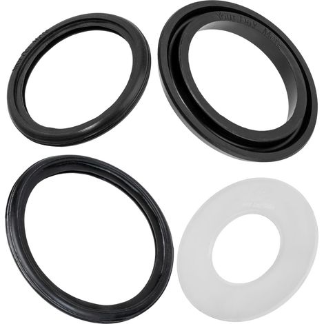 Lot de 4 joints d'étanchéité pour cloche, bassin, tuyau de chasse et de vidange - Compatible avec Geberit 816.418.00.1 240.282.00.1 362.771.00.1 387.282.00.1 (1/5)