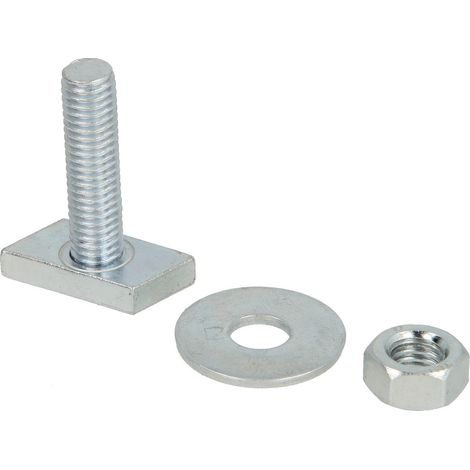 Fixation à tête rectangulaire pour rail M 8 x 20 mm pour profilé 27/18 + 28/30