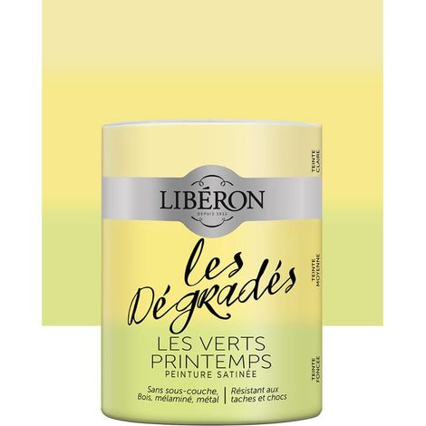 Peinture meuble LIBÉRON 'Les Dégradés' Les Verts Printemps 0,6 L (1/3)