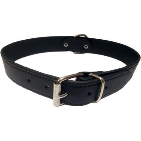 COLLAR CUERO LISO 20X500MM.NEGRO S.D
