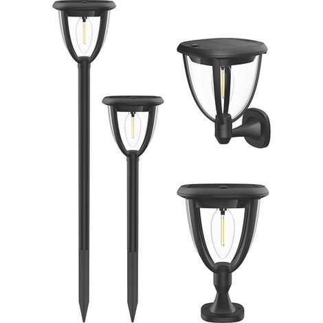 Suprema LANTERNA SOLARE ''3 IN 1'' CON SENSORE CREPUSCOLARE, 0,8 watt, 100 lumen, luce calda - 1 pezzo