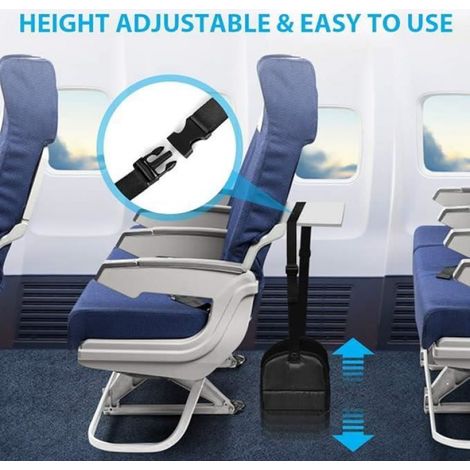 Repose-pieds de voyage portable pour avion, en tissu, couleurs multiples, pour un confort optimal lors de vos trajets (1/4)