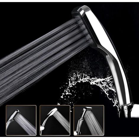 Pommeau de douche 300 trous 30 % d'économies d'eau avec 300 % de pression turbo (1/5)