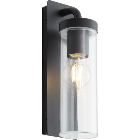 BRILLIANT lampe Aosta applique murale suspendue noir mat 1x A60, E27, 25W, adapté aux lampes standard (non incluses) Échelle A ++ à E Classe de protection IP: 44 - étanche aux éclaboussures (1/10)