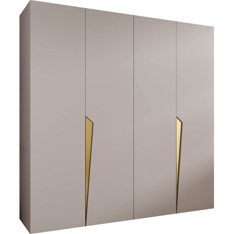 Armoire Hartford 605, Cachemire, 202x200x52cm, Portes d'armoire: Avec des charnières, Nombre d'étagères: 0 (1/5)