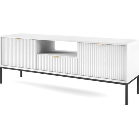 Mobile TV: Bianco, Nero, 154 x 56 x 39 cm, maniglie dorate (1/5)