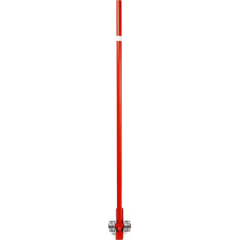 Hochleistungs-Hebehebel aus Stahl (3 Tonnen Tragkraft, 3000 kg Tragfähigkeit), Räder und eine Grifflänge von 152,4 cm. (1/5)