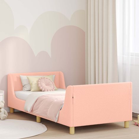 Cadre de lit pour enfants avec tête de lit-Structure de lit Rose 90 x 200 cm 678315 (1/5)
