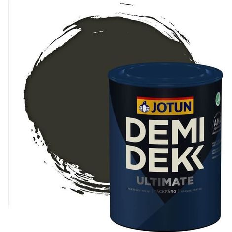 Peinture Bois - DEMI DEKK ULTIMATE - Lasure Opaque Satinée - RAL 6008 - 0,75L (1/2)